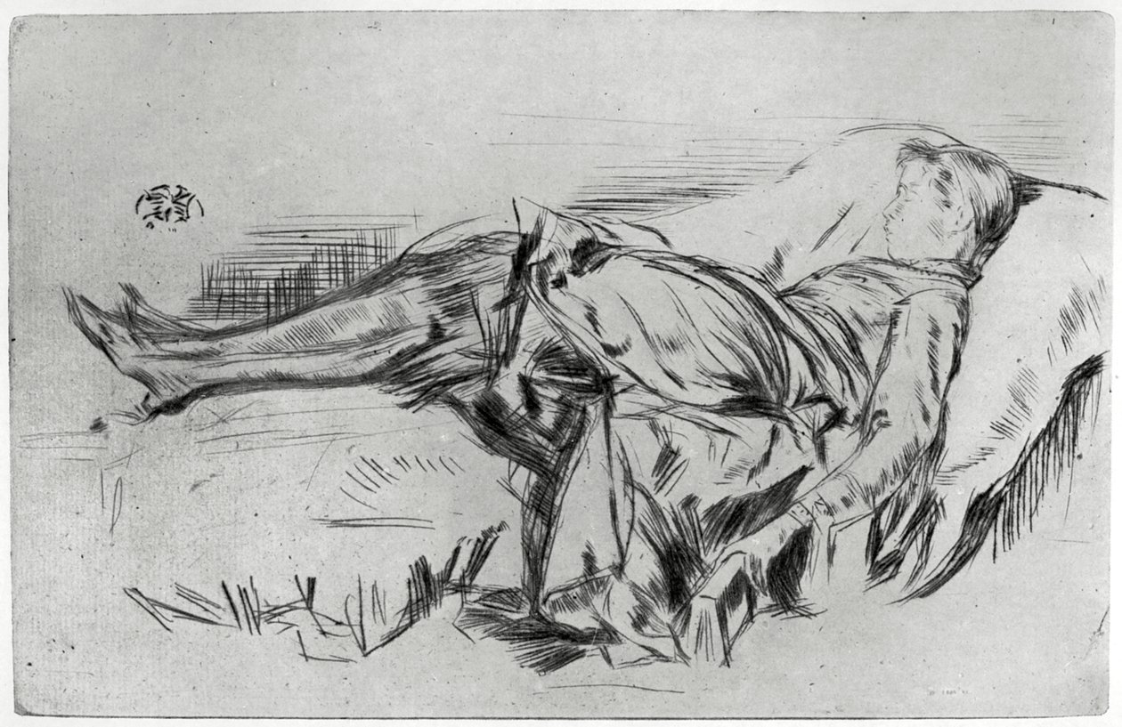 Kind op een bank, 19e eeuw door James Abbott McNeill Whistler