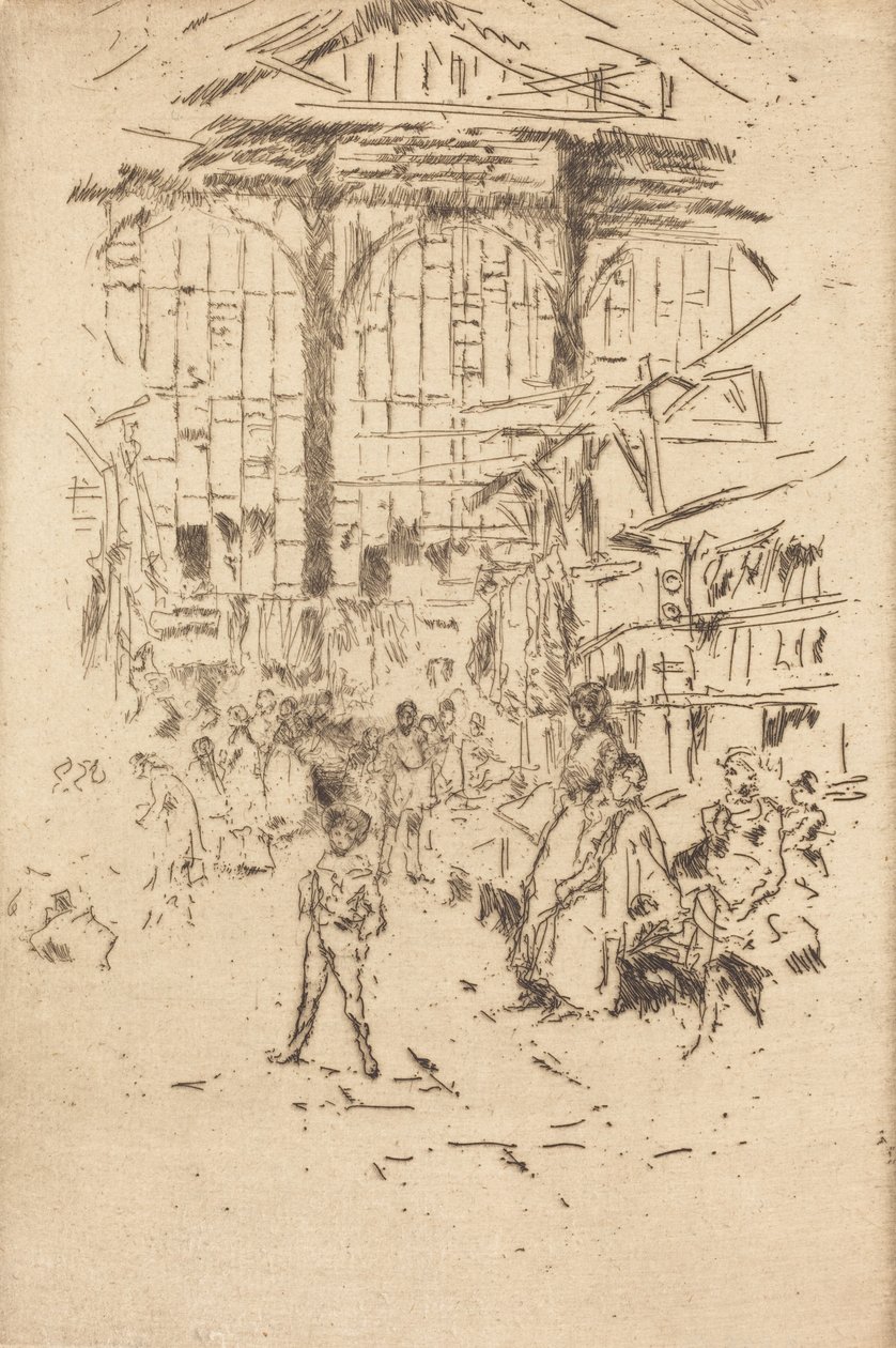 Kledingruil, nr. II, ca. 1886-1888 door James Abbott McNeill Whistler