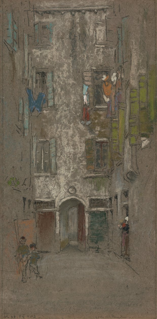 Corte del Paradiso door James Abbott McNeill Whistler