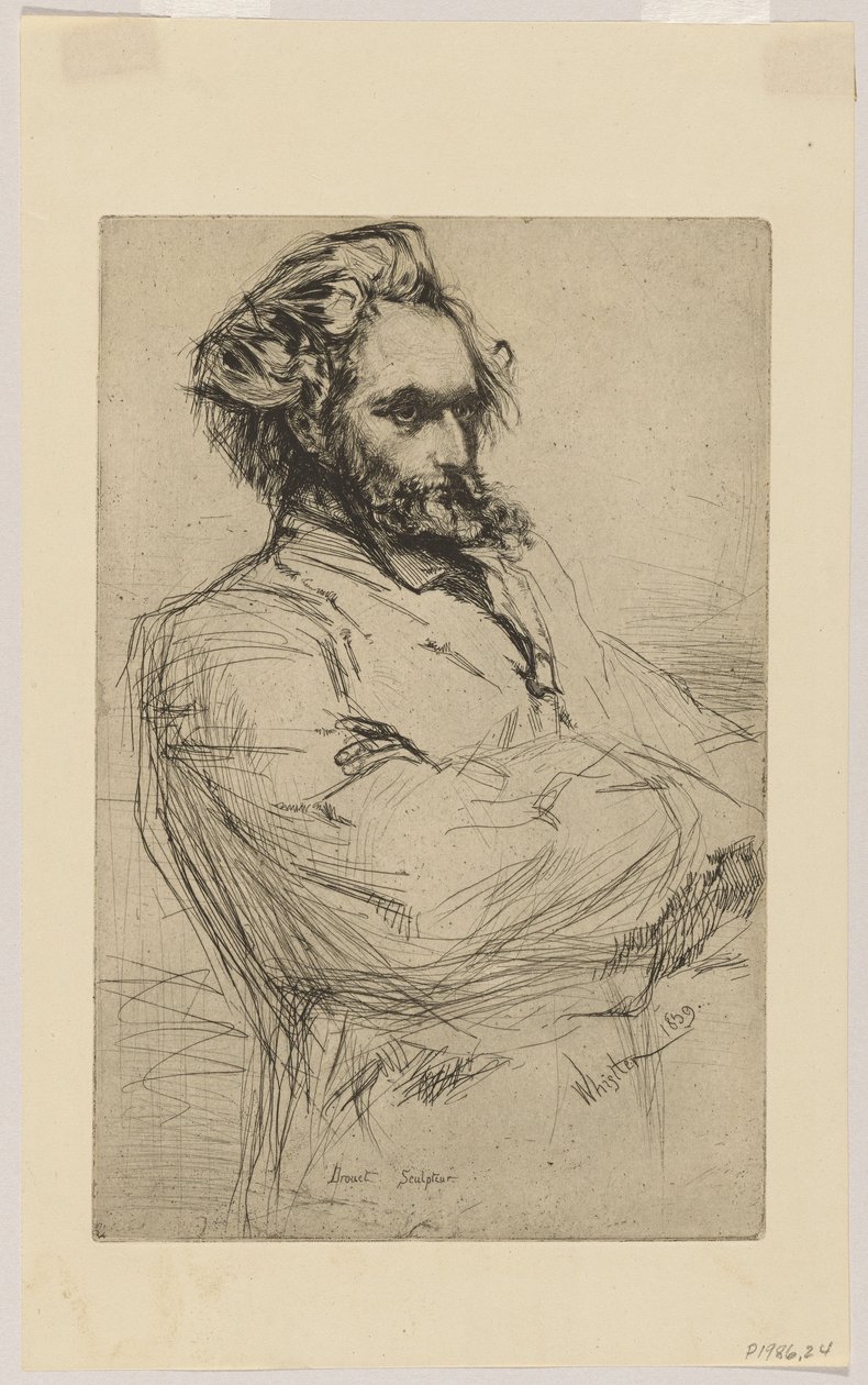 Drouet door James Abbott McNeill Whistler