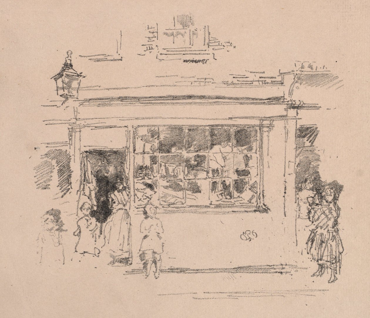 Drury Lane Rags, 1888 door James Abbott McNeill Whistler