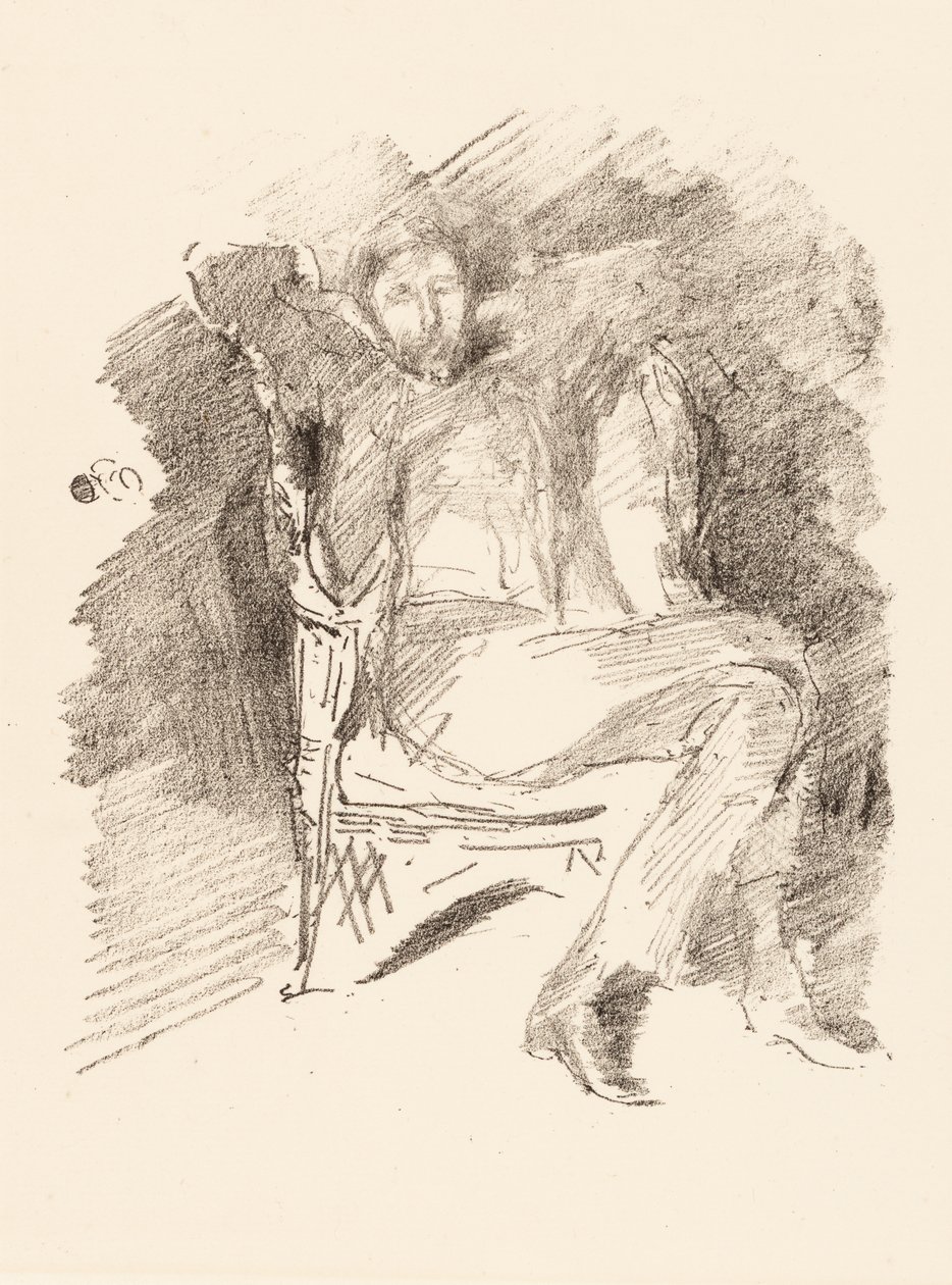 Vuurlicht: Joseph Pennell nr. 1 door James Abbott McNeill Whistler