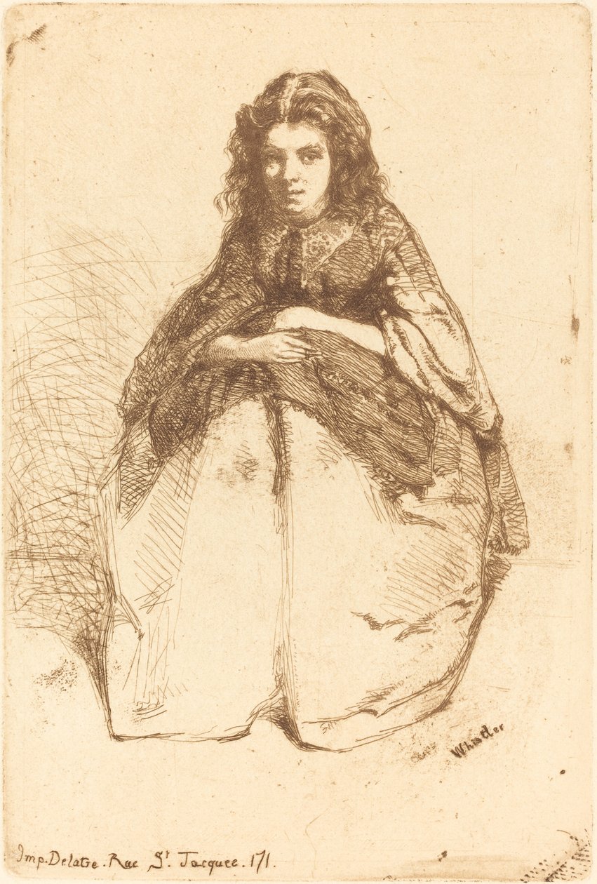 Fumette, 1858 door James Abbott McNeill Whistler