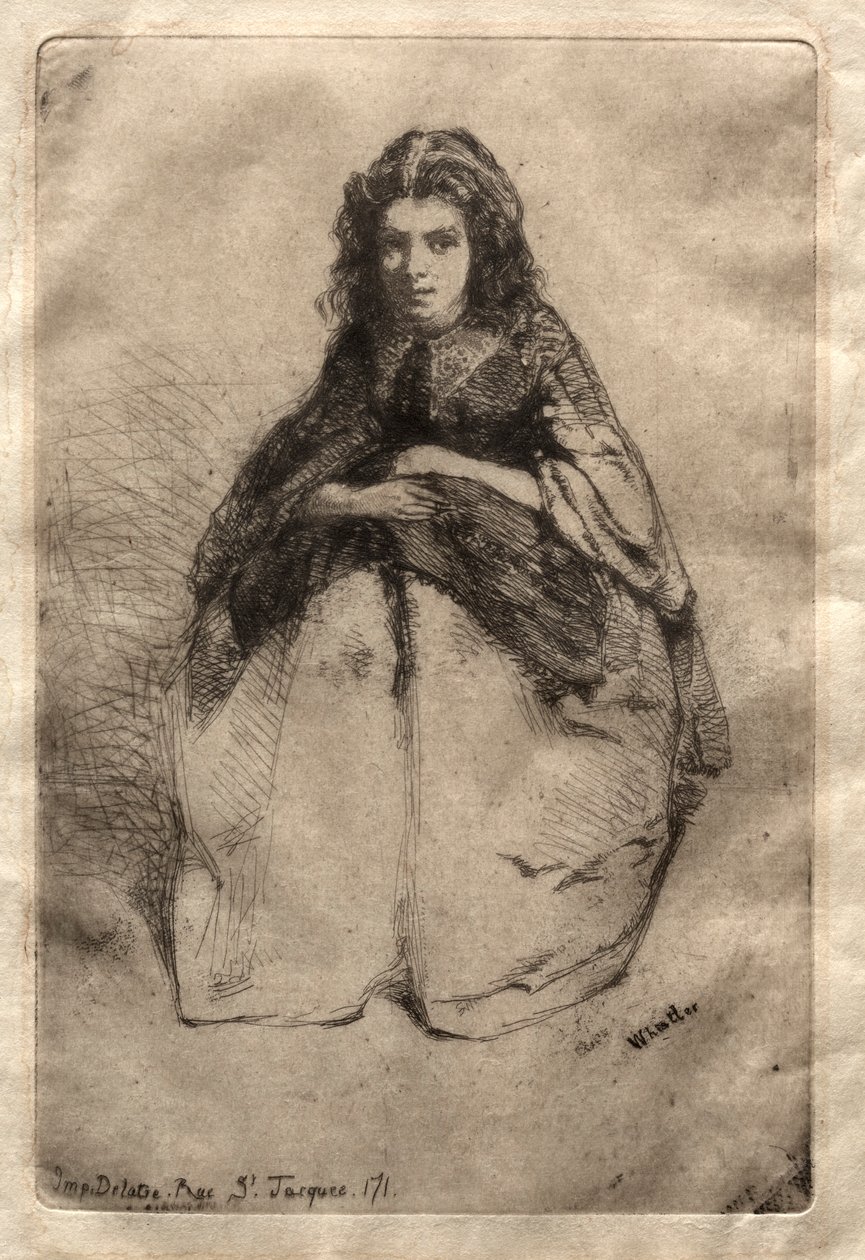 Fummette, 1858 door James Abbott McNeill Whistler