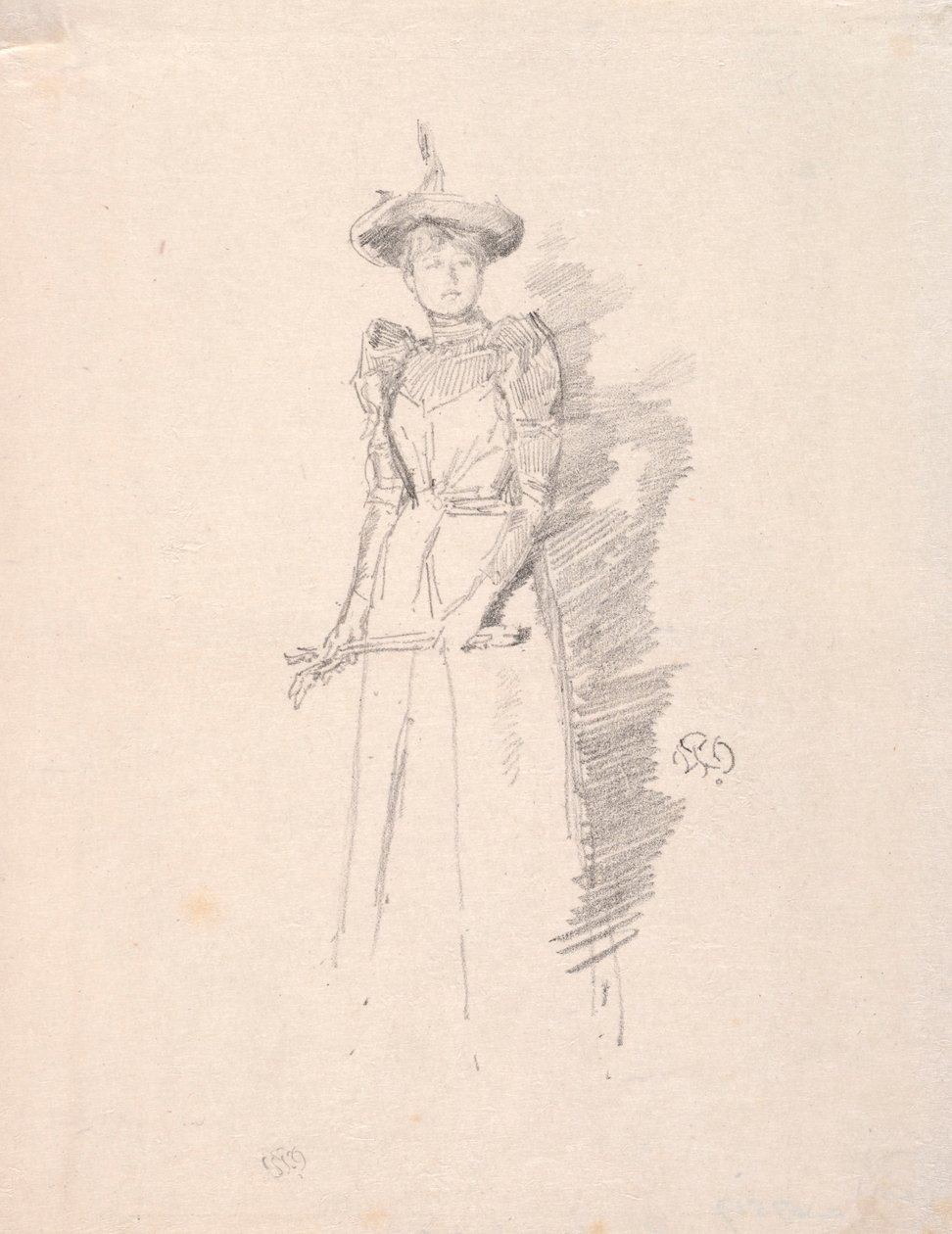 Gants de Suede, 1890 door James Abbott McNeill Whistler