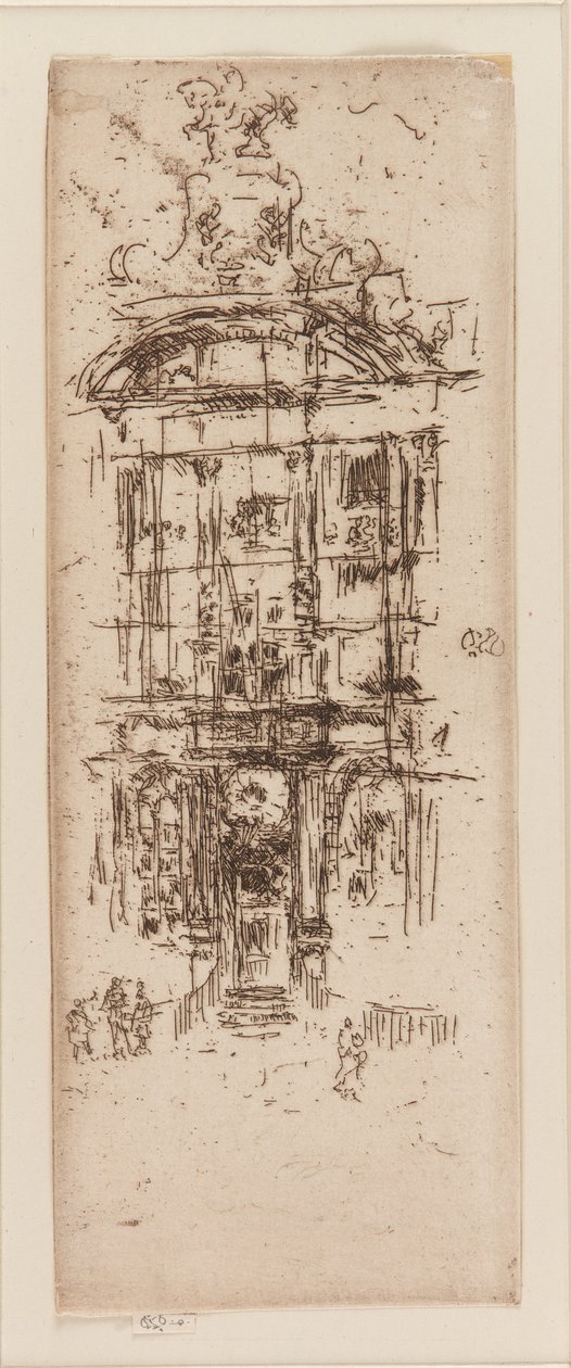Gouden Huis, Brussel, 1887 door James Abbott McNeill Whistler