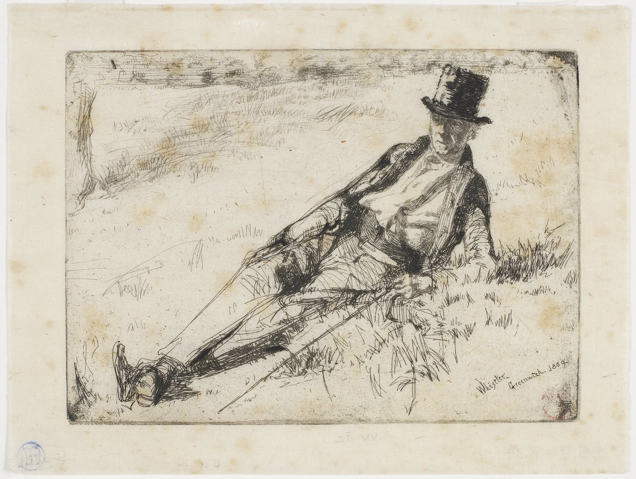 Pensioengerechtigde van Greenwich door James Abbott McNeill Whistler