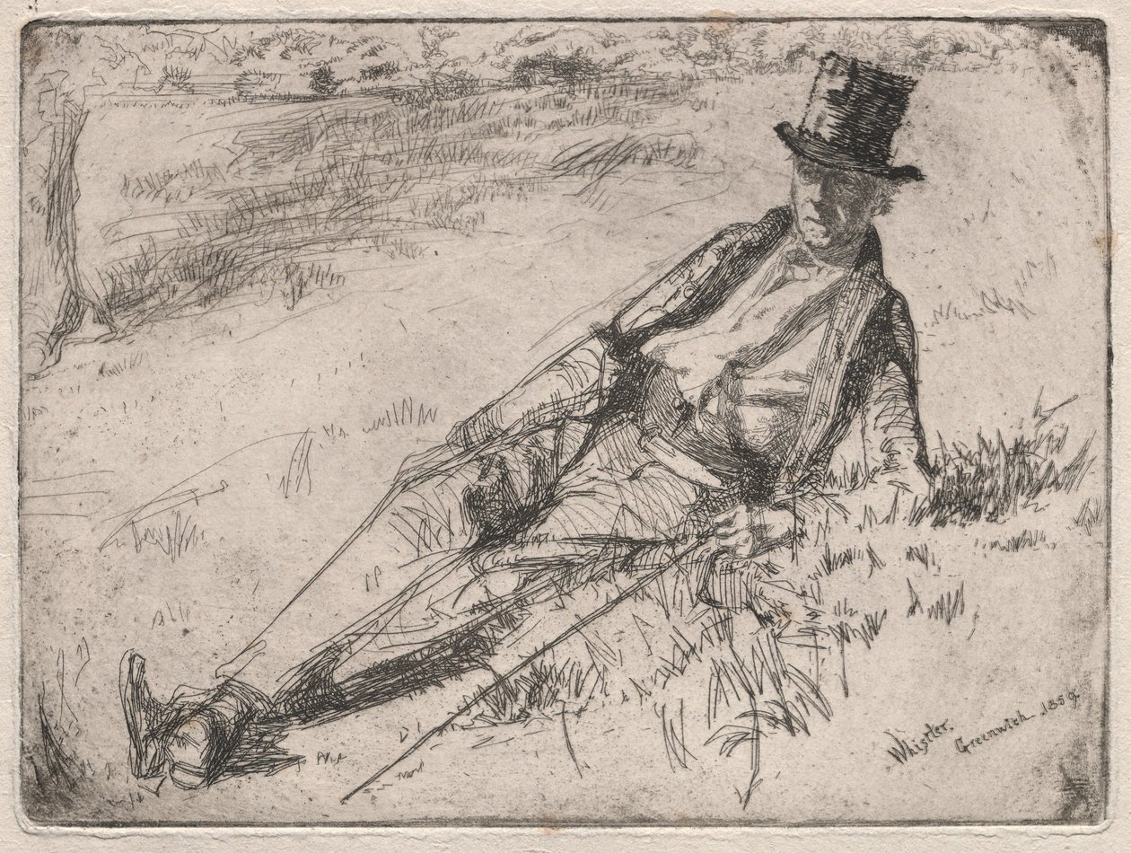 Greenwich-pensionaris, 1859 door James Abbott McNeill Whistler