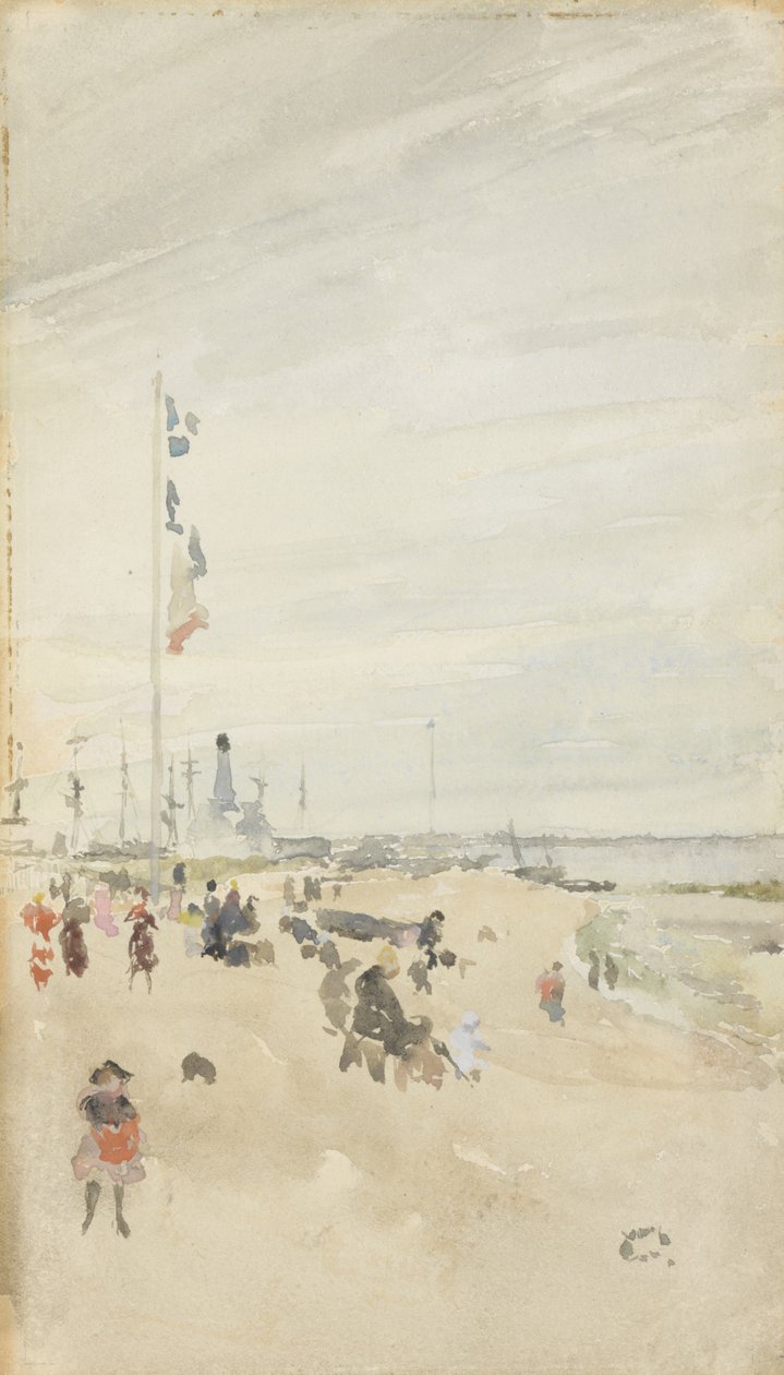 Grijs en Parel: Bank Holiday Banners, 1883-84 door James Abbott McNeill Whistler