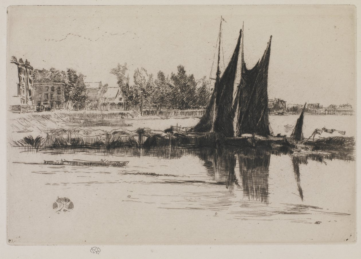 Hurlingham, 1859 door James Abbott McNeill Whistler