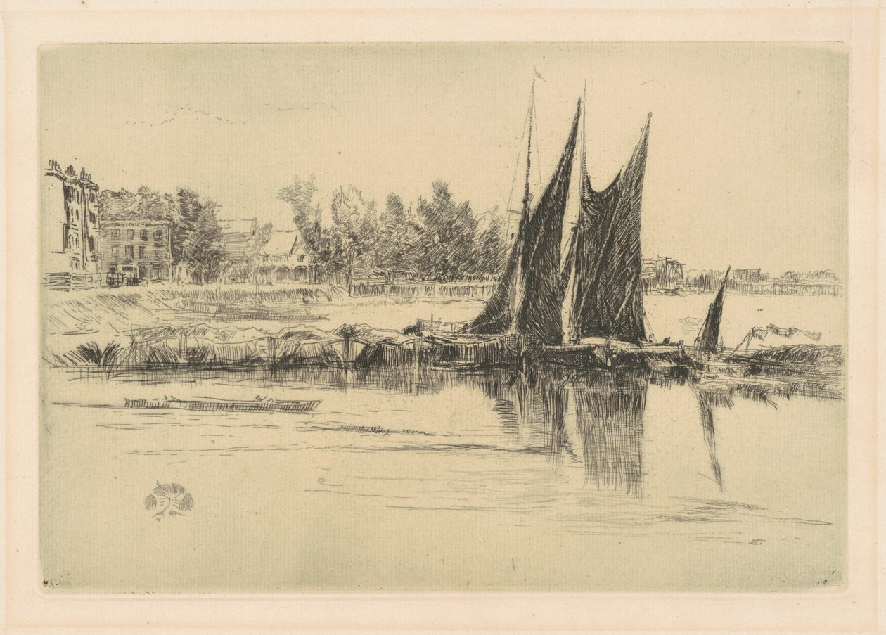 Hurlingham, 1879 door James Abbott McNeill Whistler
