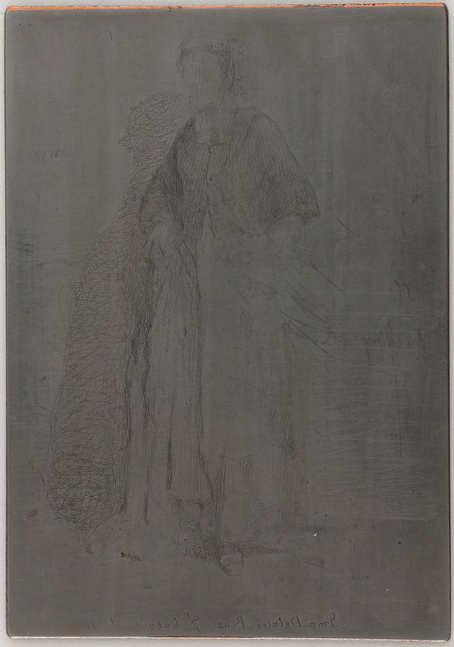 La Mere Gerard. Een van de Twaalf Etsen uit de Natuur, 1857-1858 door James Abbott McNeill Whistler