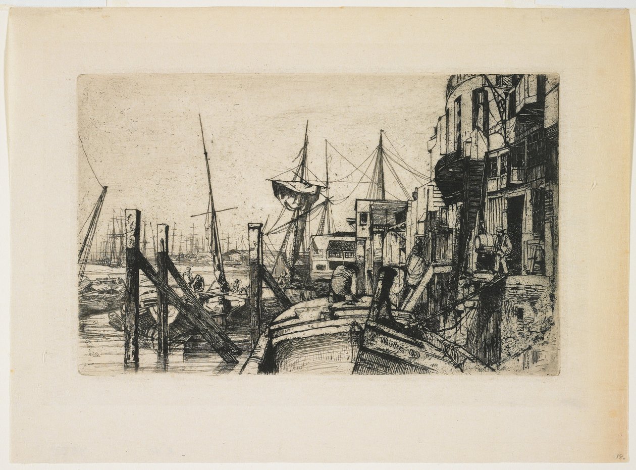 Limehouse door James Abbott McNeill Whistler