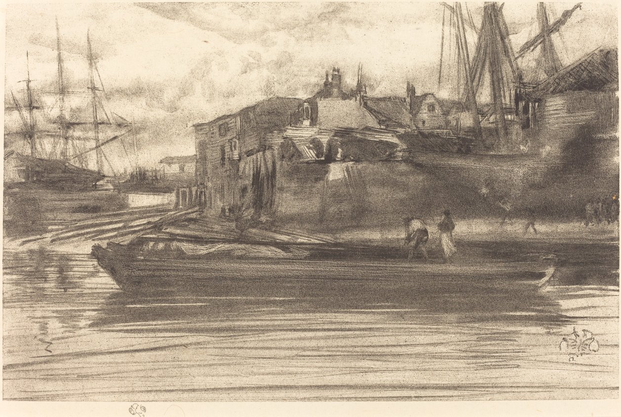 Limehouse, 1878 door James Abbott McNeill Whistler