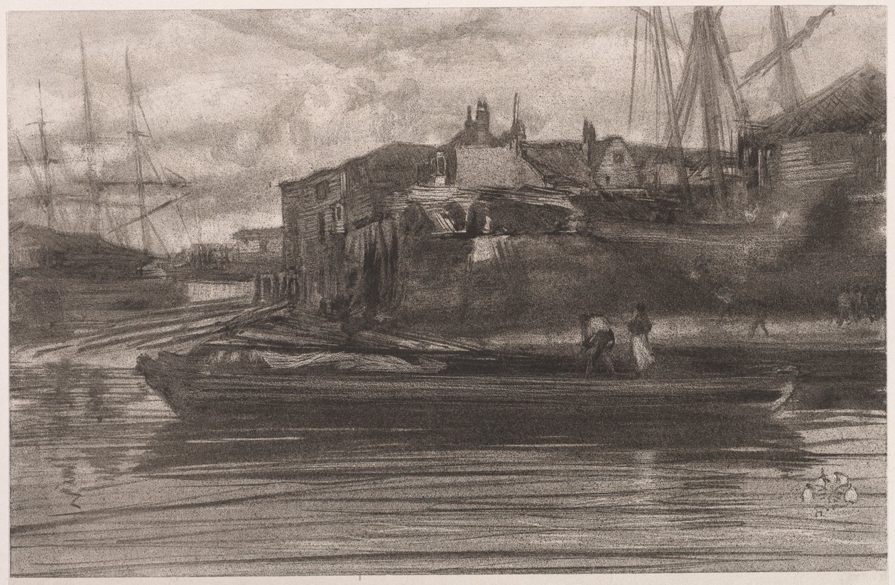 Limehouse, 1878 door James Abbott McNeill Whistler