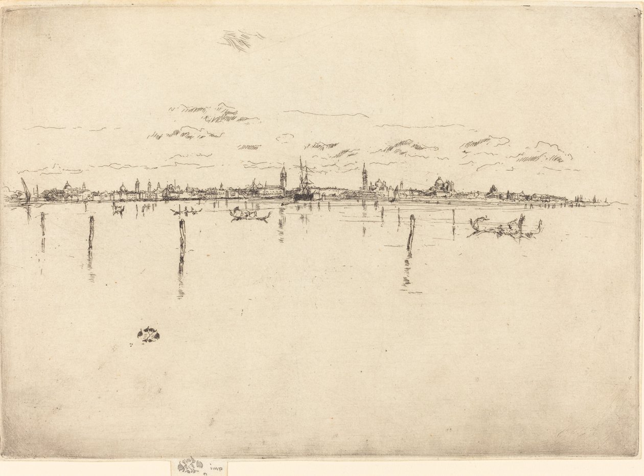 Klein Venetië, 1880 door James Abbott McNeill Whistler
