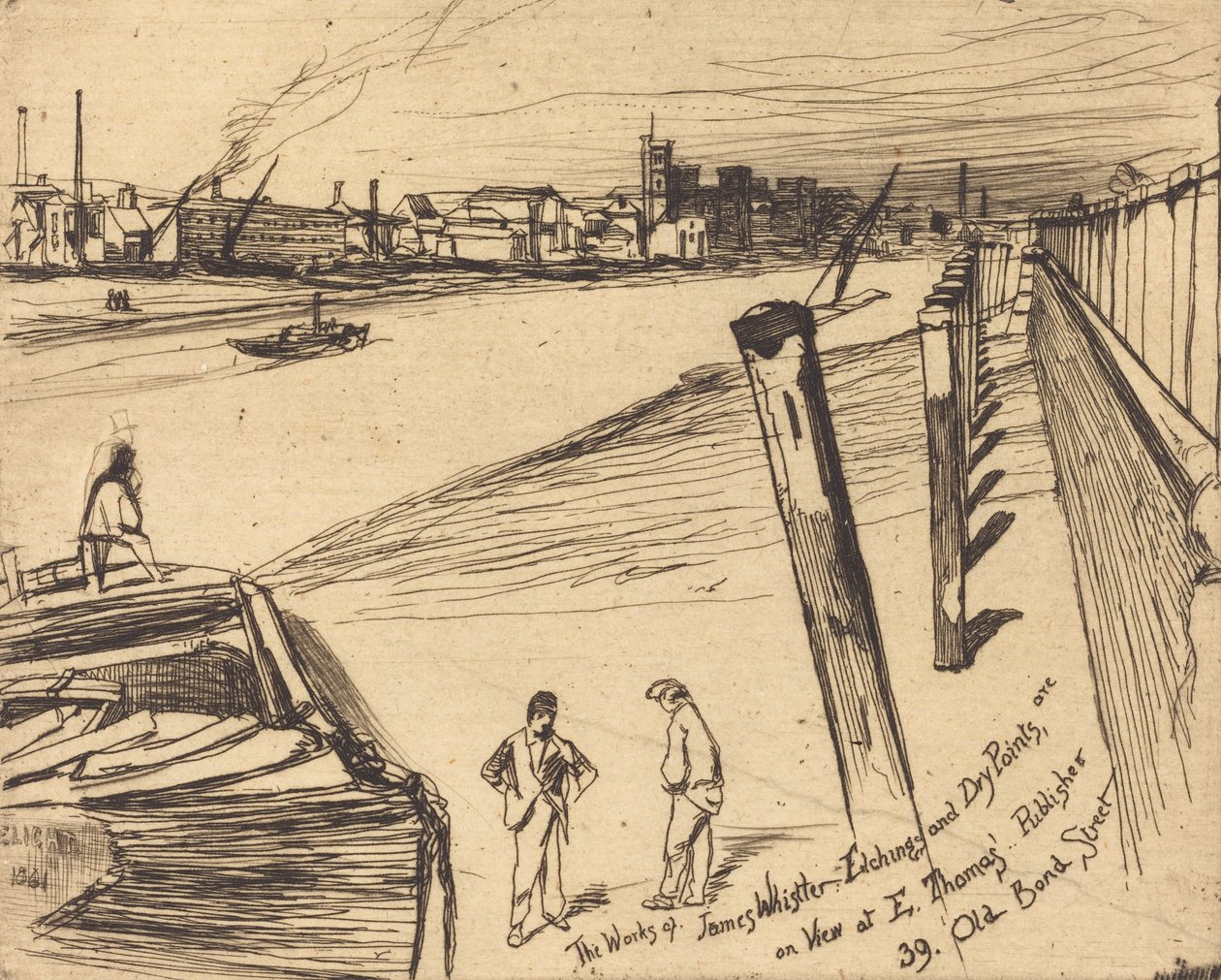 Millbank, 1861 door James Abbott McNeill Whistler