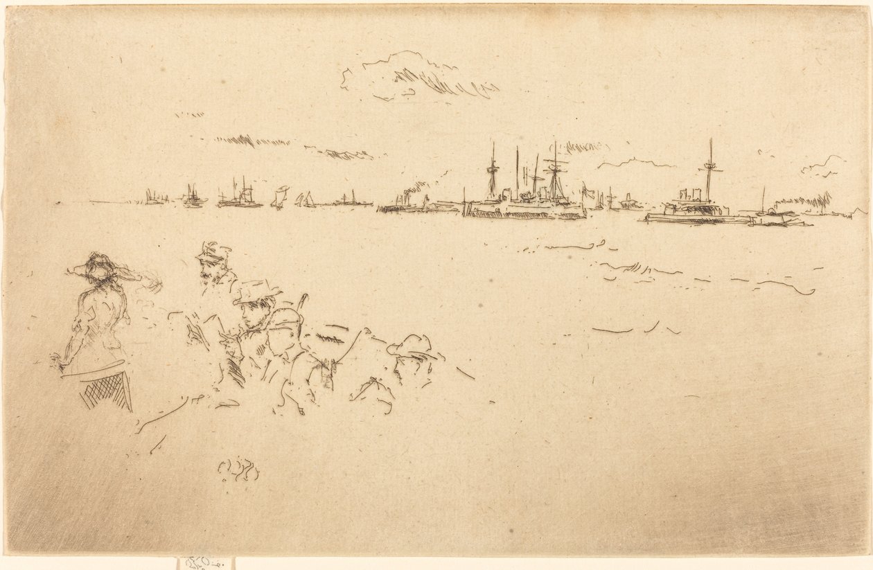 Monitoren, 1887 door James Abbott McNeill Whistler