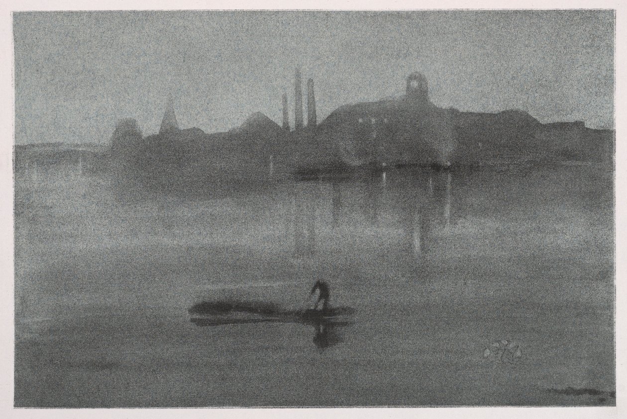 Nocturne, 1878 door James Abbott McNeill Whistler