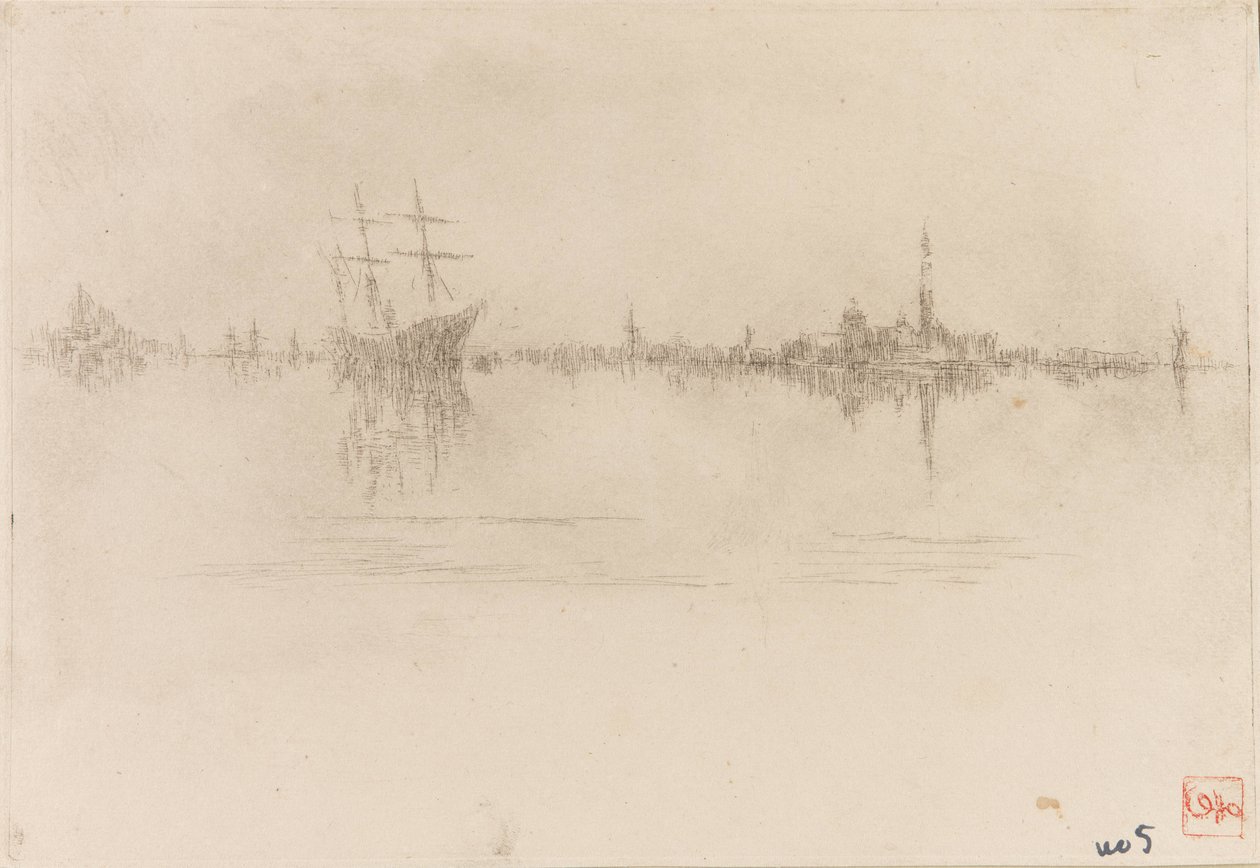 Nocturne, 1879-1880 door James Abbott McNeill Whistler