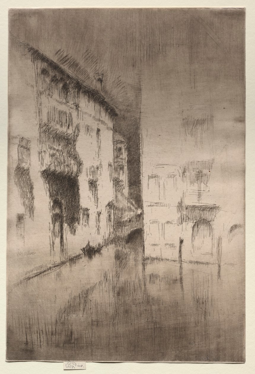 Nocturne: Paleizen, ca. 1880 door James Abbott McNeill Whistler