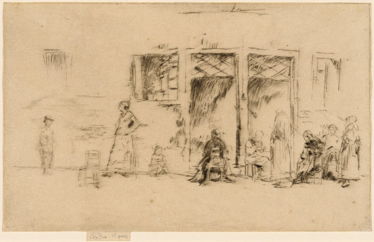Oude vrouwen, 1879-1880 door James Abbott McNeill Whistler