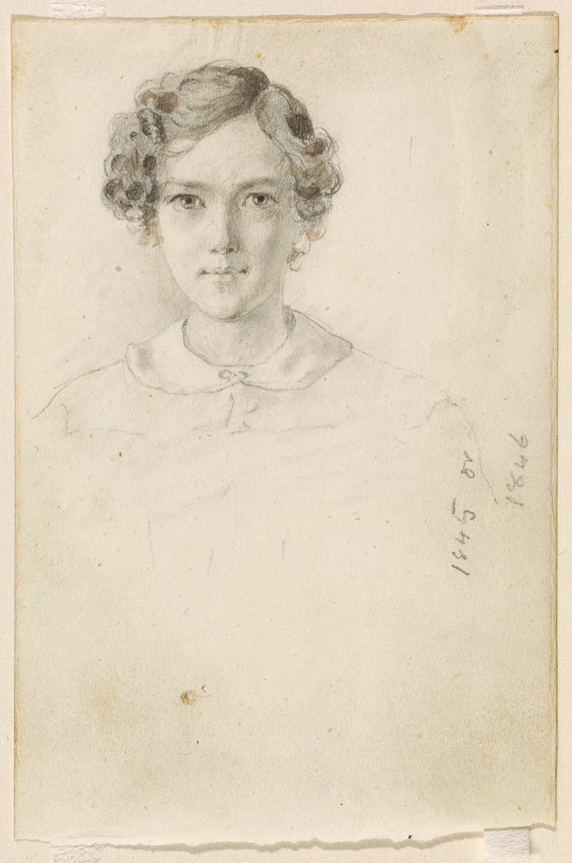 Portret van Whistler, 1845 of 1846 door James Abbott McNeill Whistler