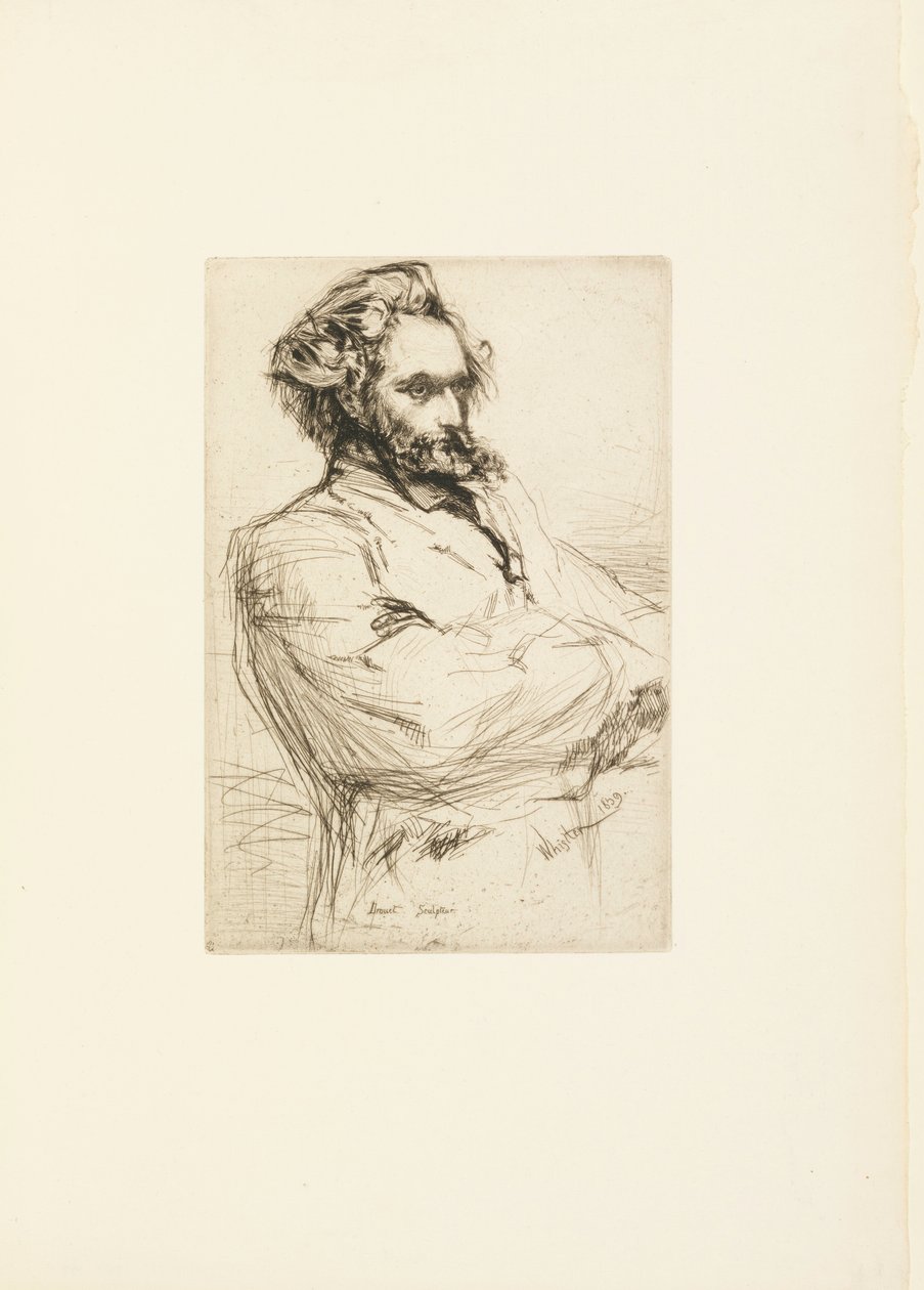 Drouet door James Abbott McNeill Whistler