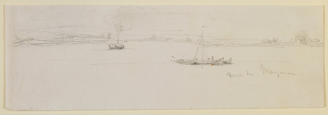 Près de Mayence, 1858 door James Abbott McNeill Whistler