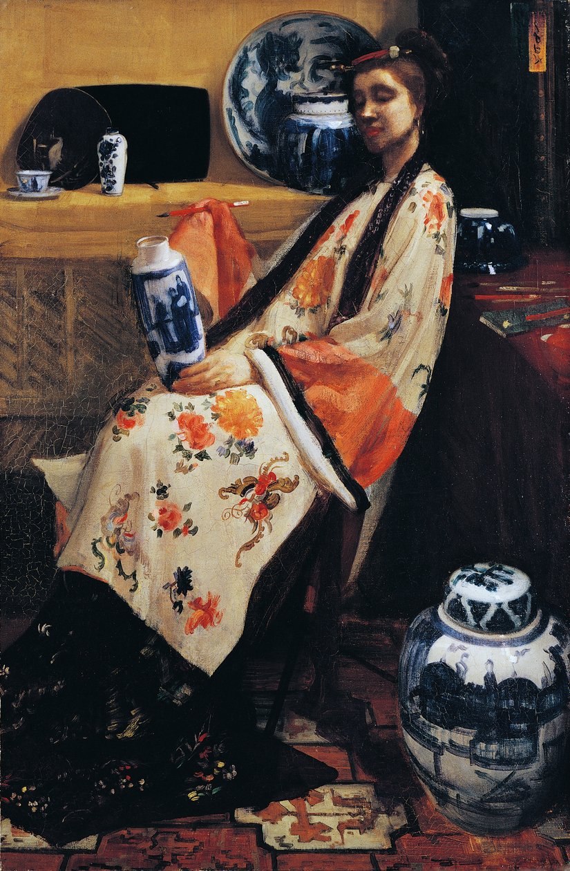 Paars en Roze: Lange Leizen van Zes Markeringen door James Abbott McNeill Whistler