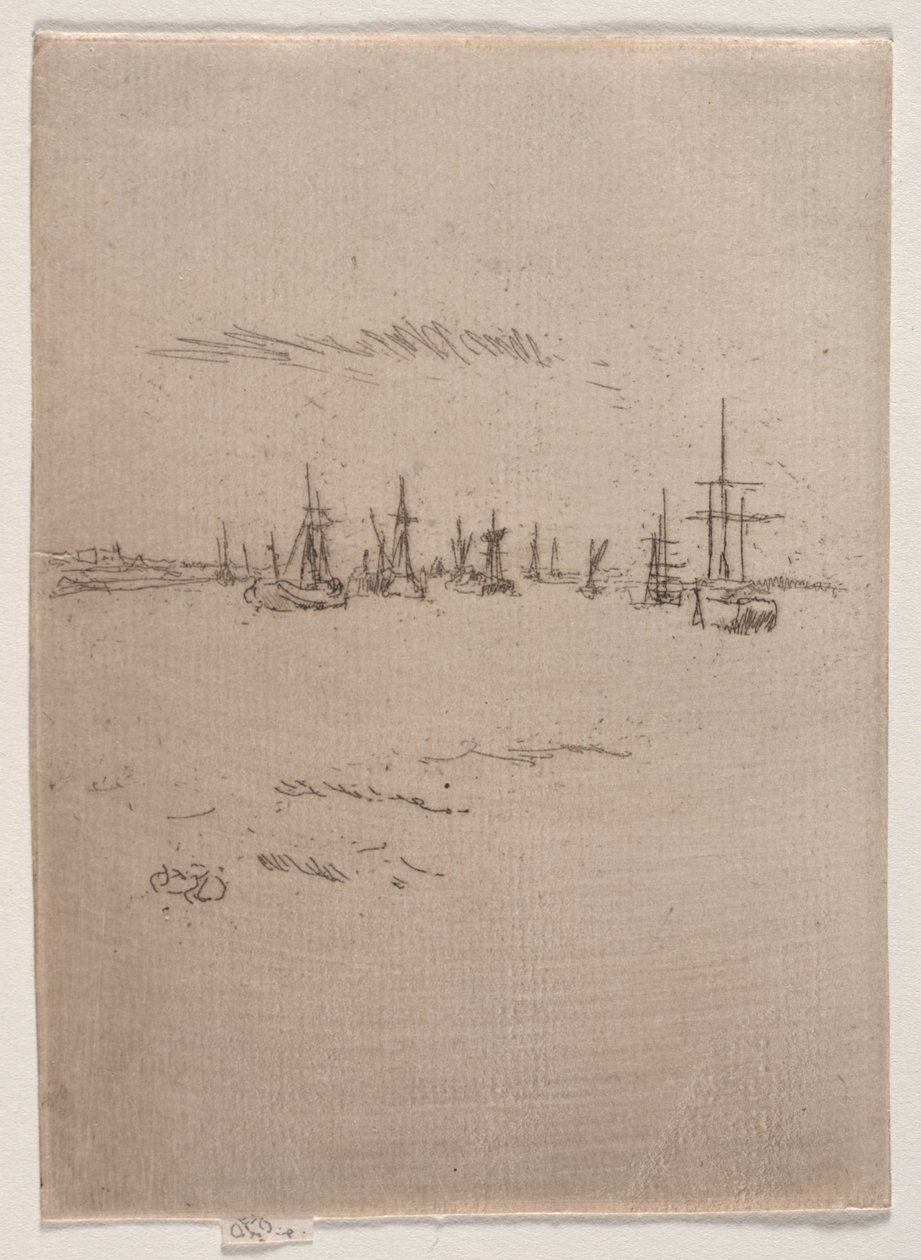 Terug naar Tilbury door James Abbott McNeill Whistler