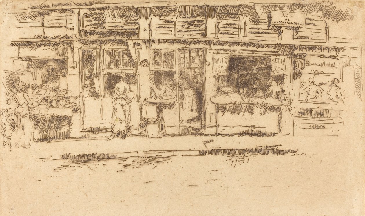 Rue de la Rochefoucault, 1893 door James Abbott McNeill Whistler