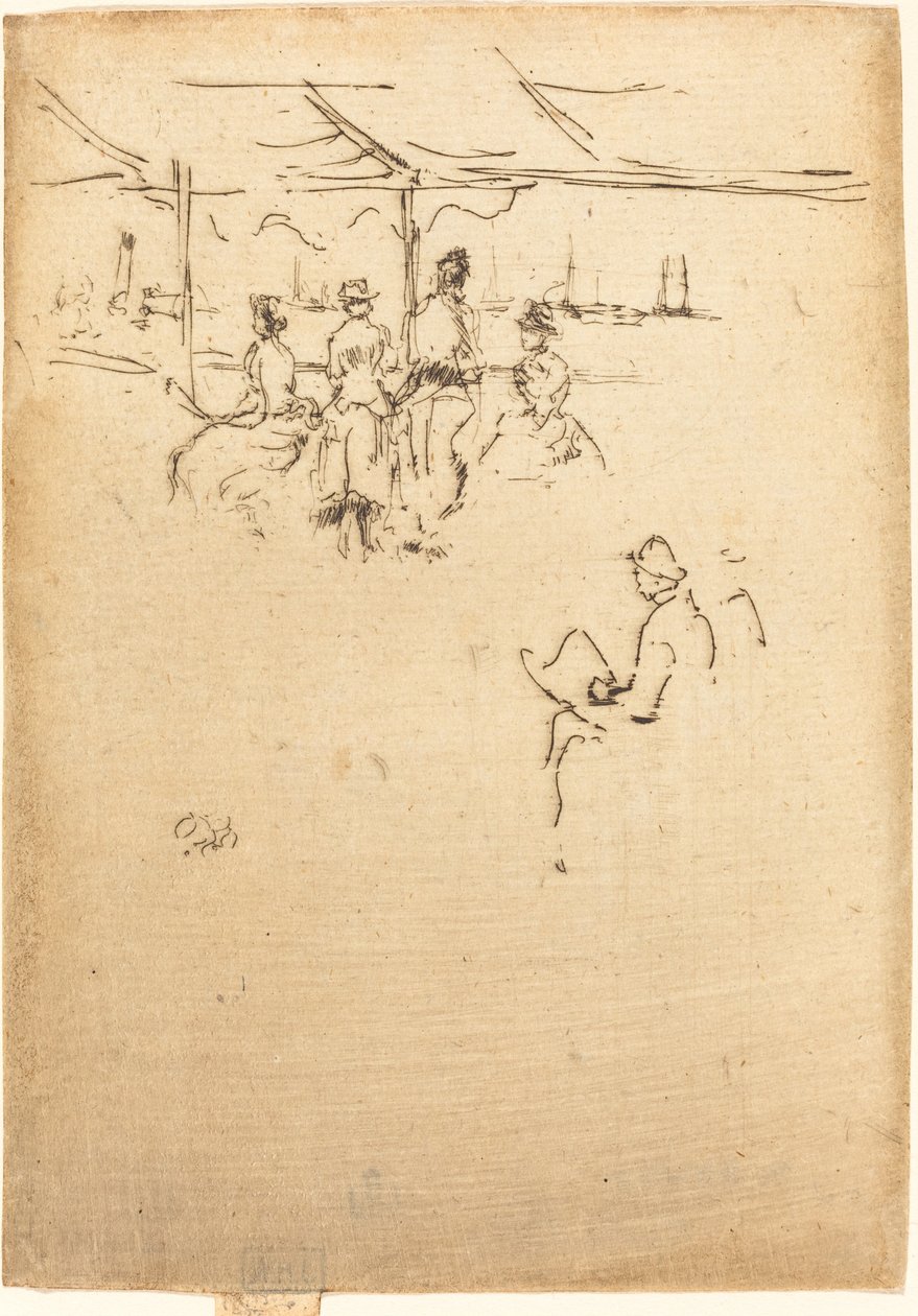 Ryde Pier, 1887 door James Abbott McNeill Whistler