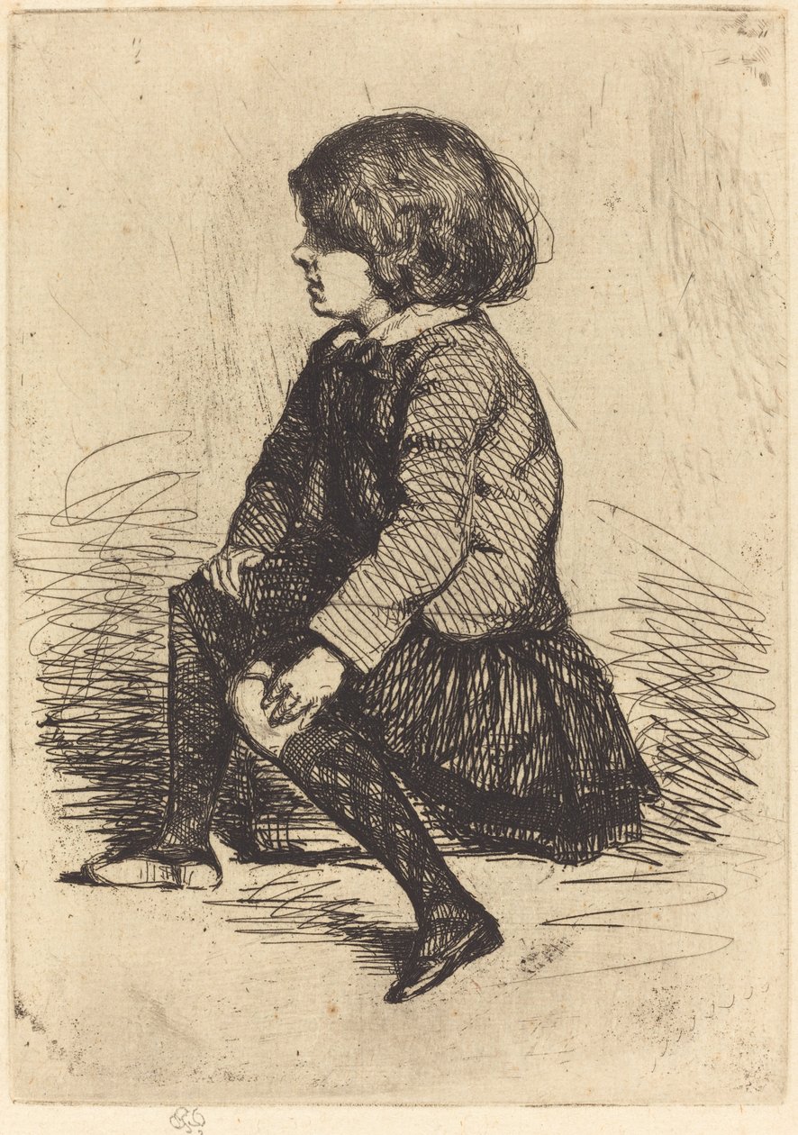 Seymour, Zittend door James Abbott McNeill Whistler