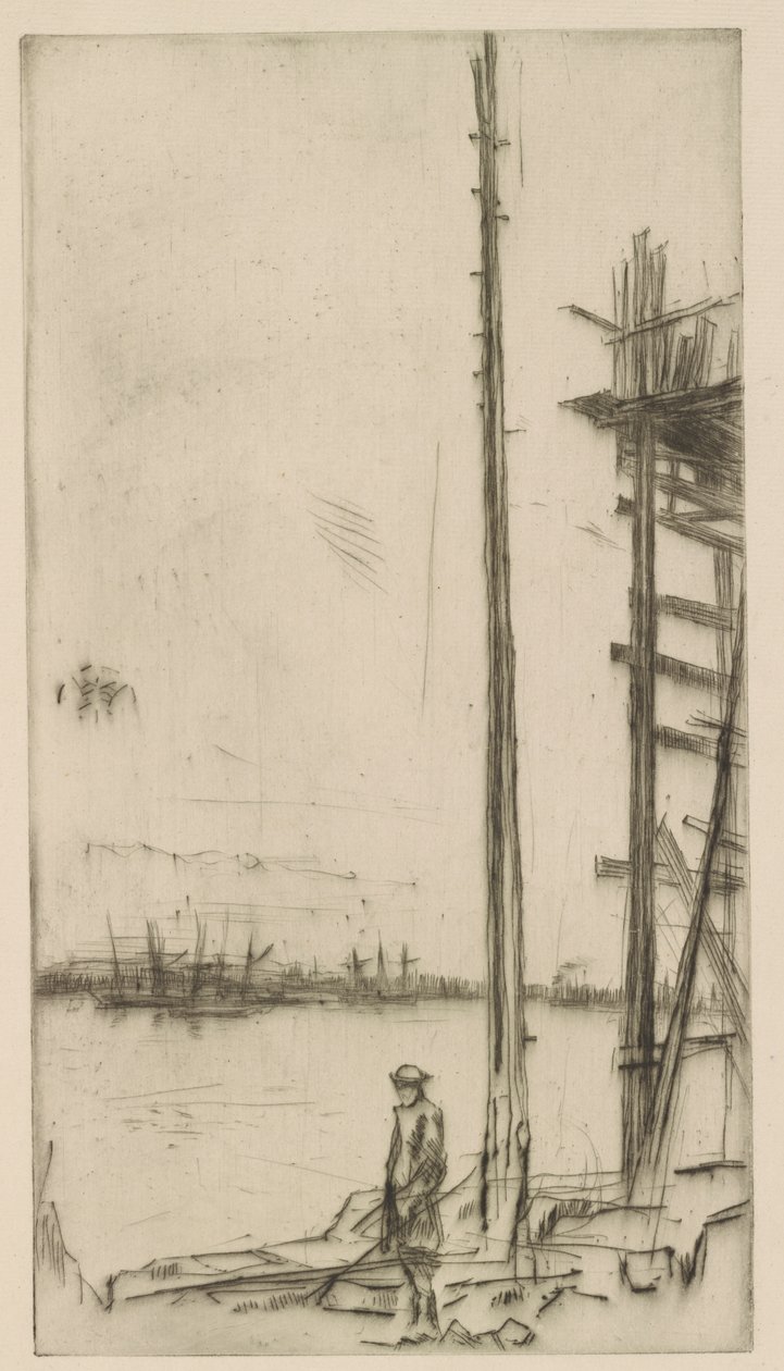 Scheepswerf, Liverpool door James Abbott McNeill Whistler
