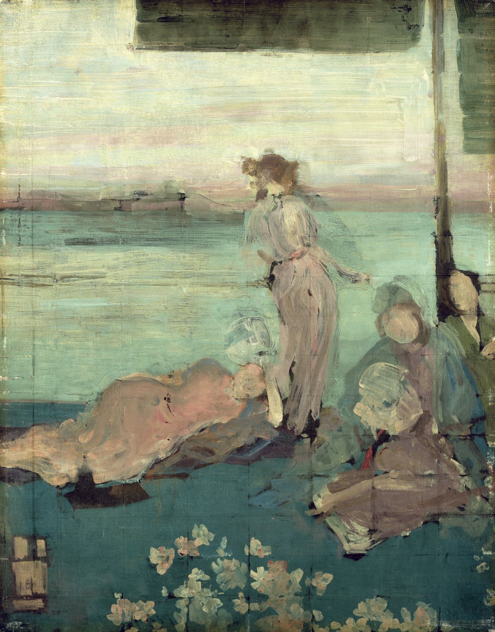 Schets voor Het Balkon door James Abbott McNeill Whistler