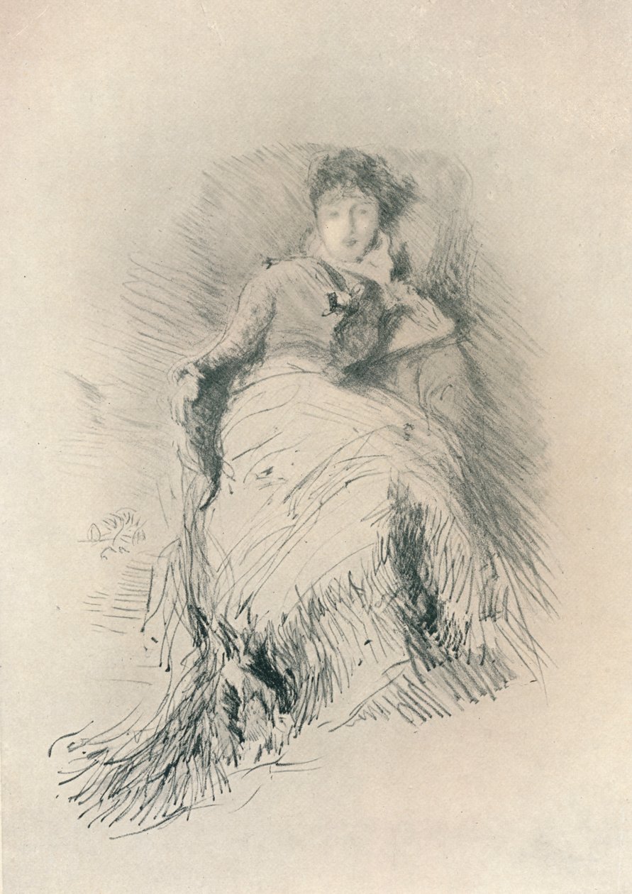 Studie, 1878, 1904 door James Abbott McNeill Whistler