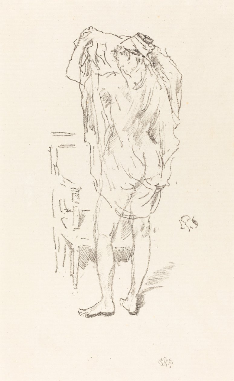 Studie (1894) door James Abbott McNeill Whistler