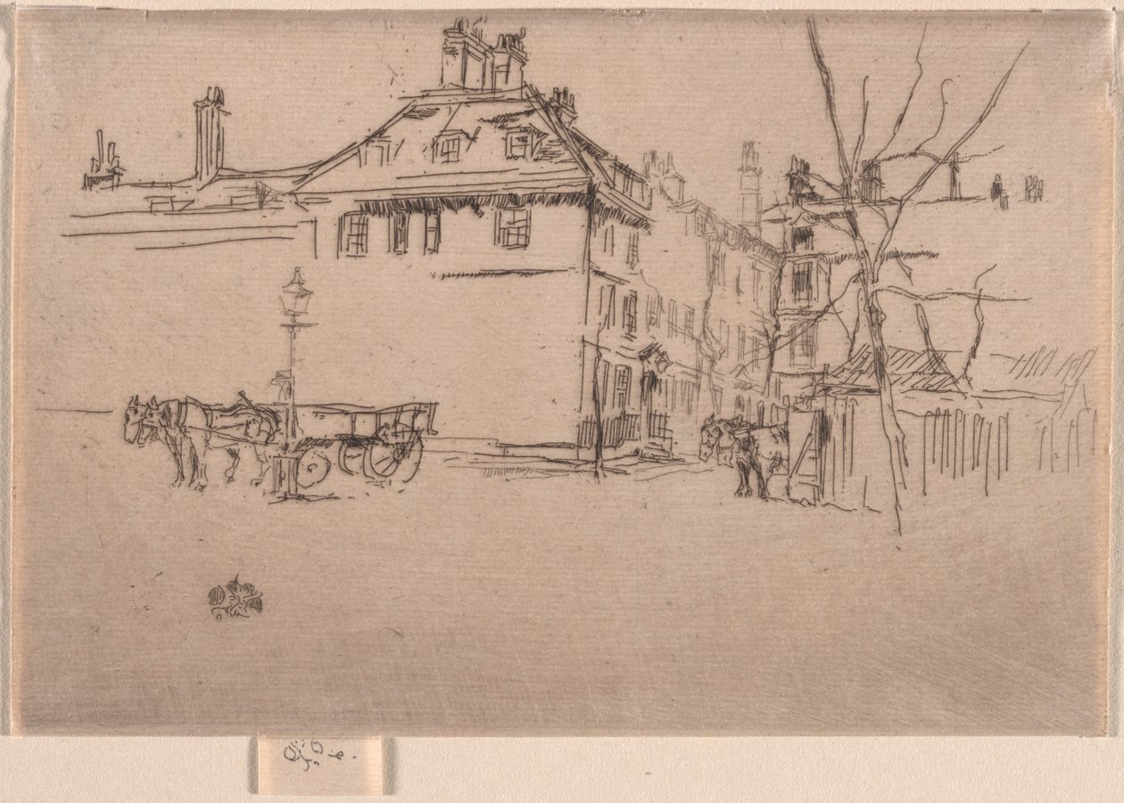 Tempel, 1886 door James Abbott McNeill Whistler