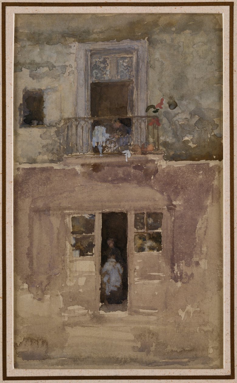 Het balkon, ca. 1888 door James Abbott McNeill Whistler