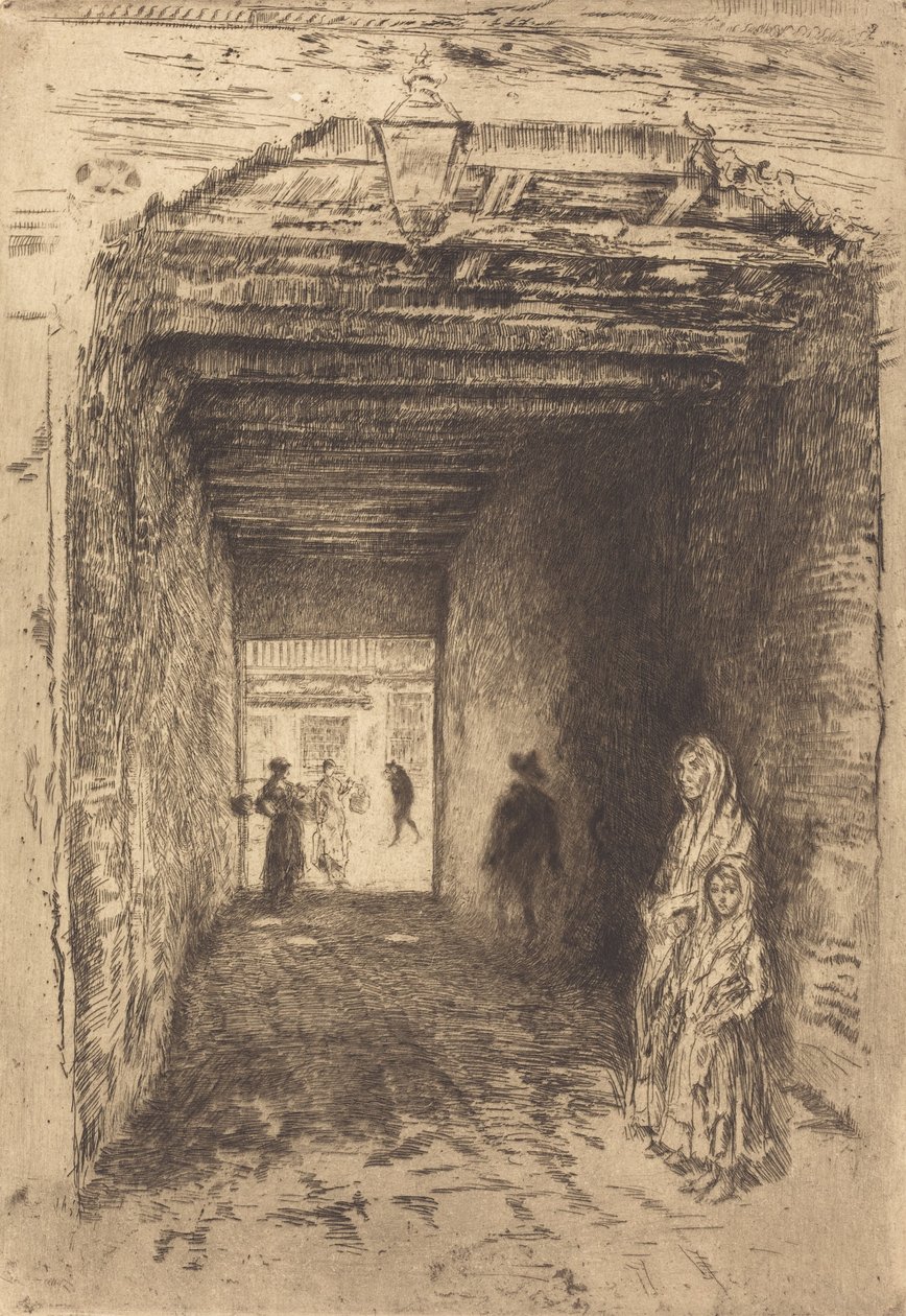 De bedelaars, 1879-1880 door James Abbott McNeill Whistler