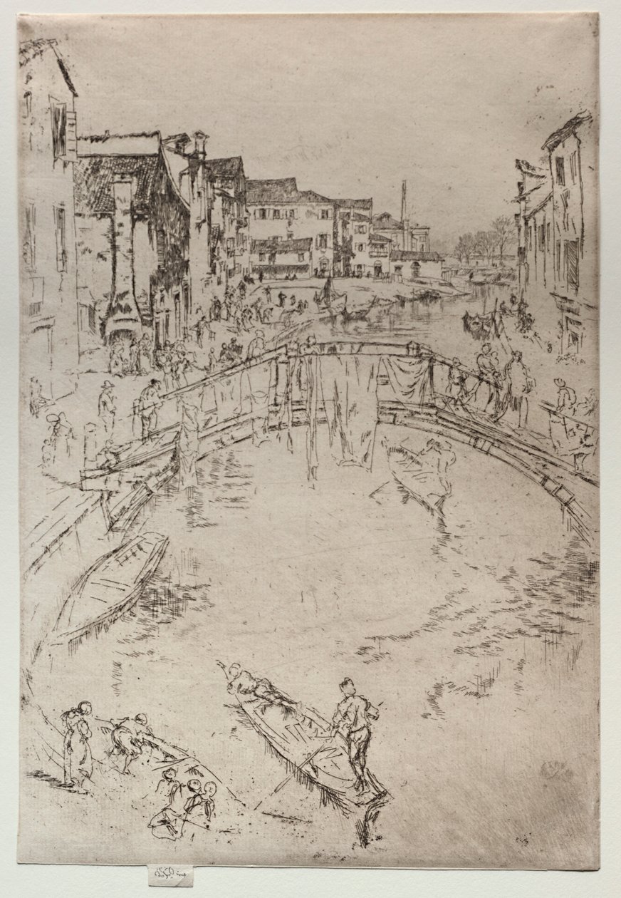 De brug door James Abbott McNeill Whistler