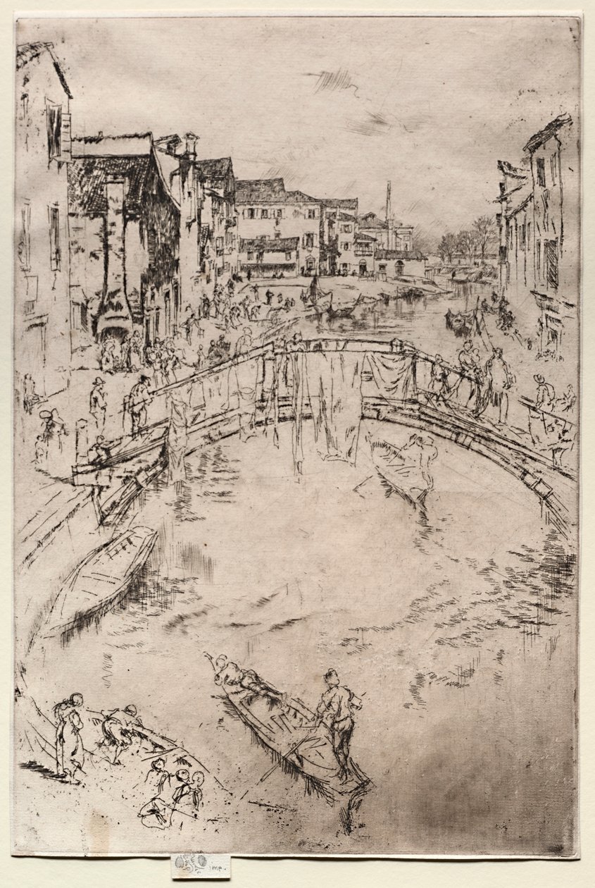 De Brug, 1886 door James Abbott McNeill Whistler