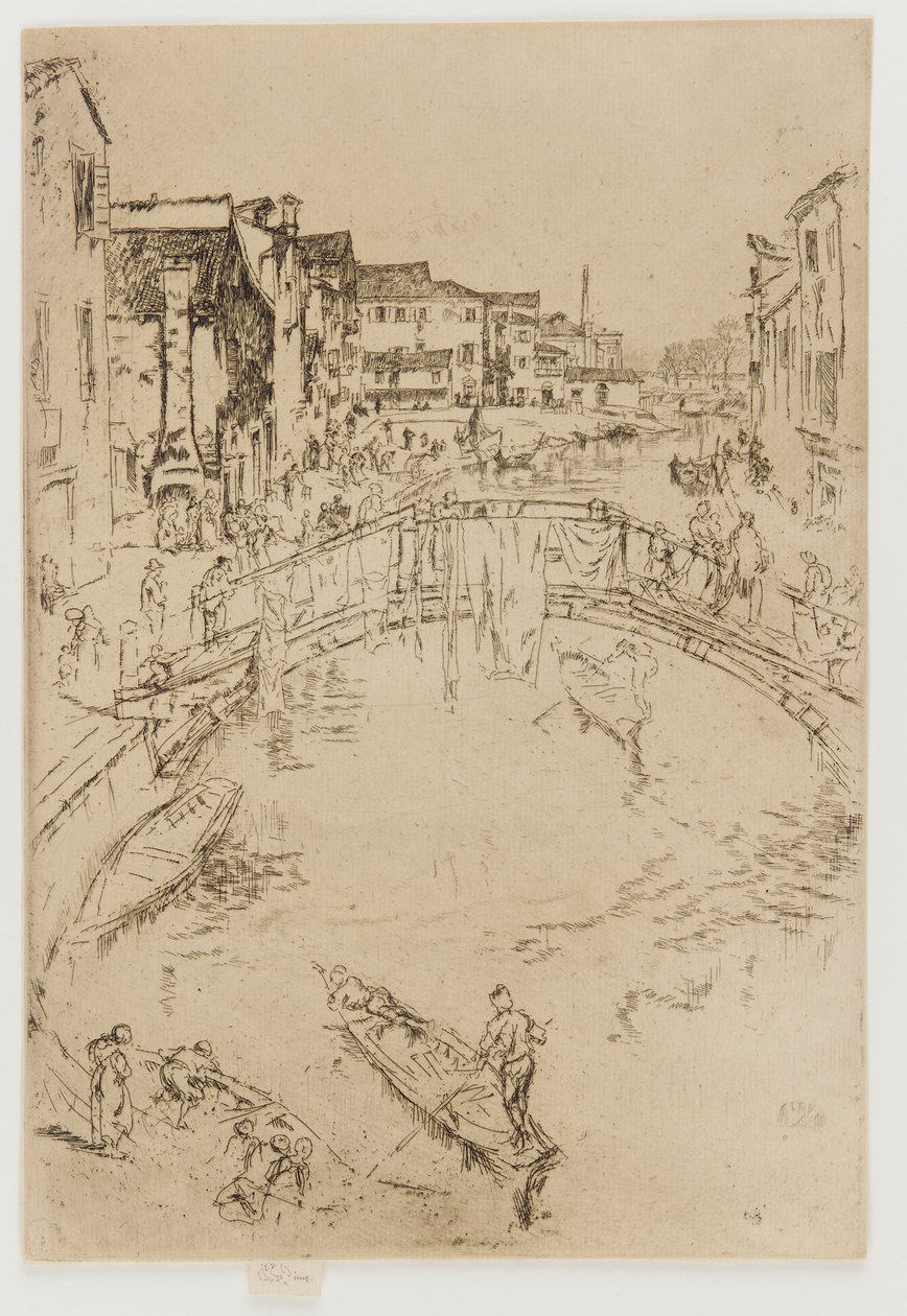 De Brug, Santa Marta, 1879-1880 door James Abbott McNeill Whistler
