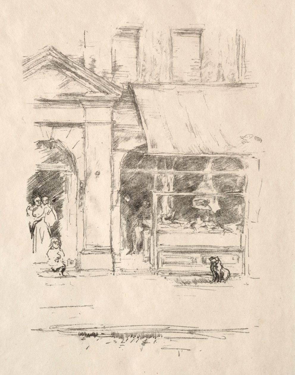 De slagershond, 1896 door James Abbott McNeill Whistler