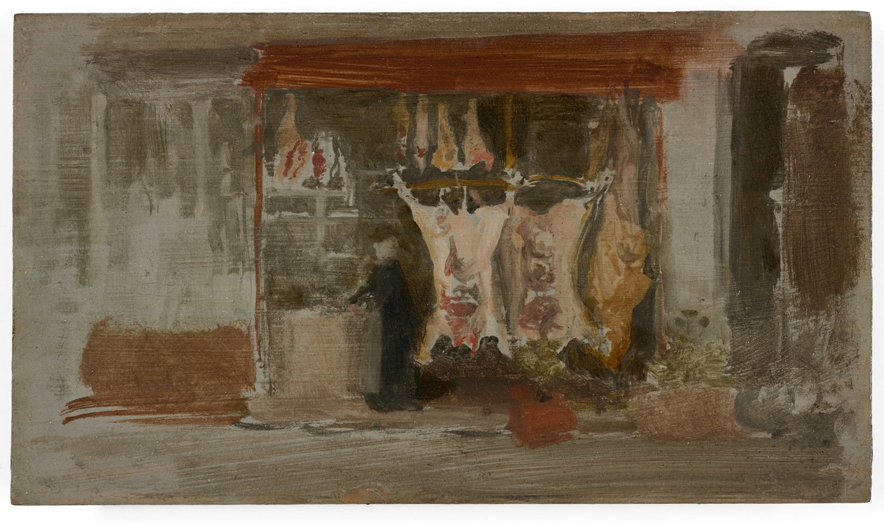 De Slagerij, ca. 1888-89 door James Abbott McNeill Whistler