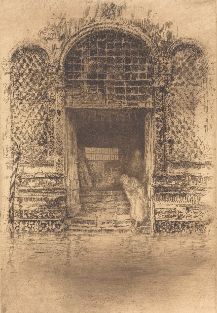 Deur, 1880 door James Abbott McNeill Whistler