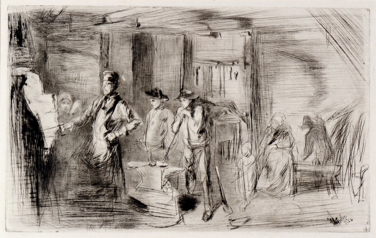 De Smidse door James Abbott McNeill Whistler
