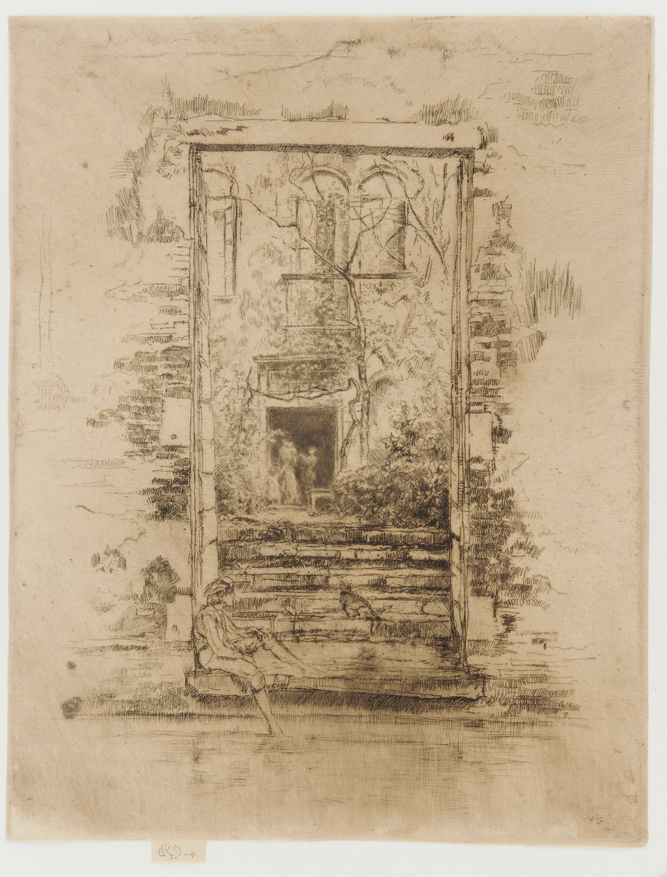 De tuin, 1879-1880 door James Abbott McNeill Whistler