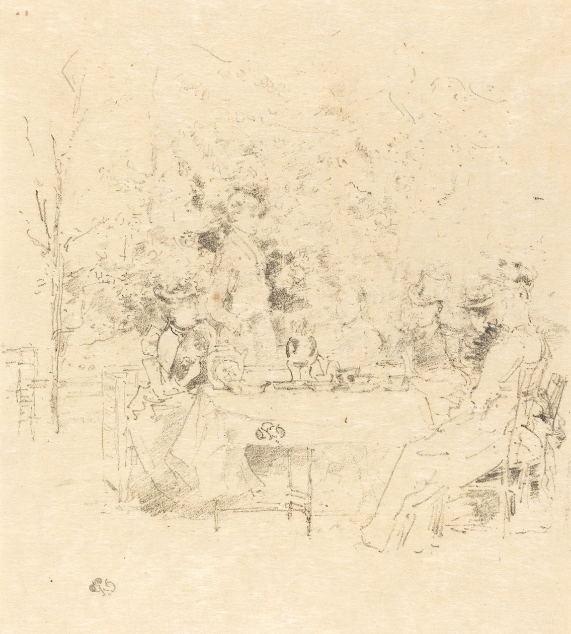 De Tuin, 1891 door James Abbott McNeill Whistler